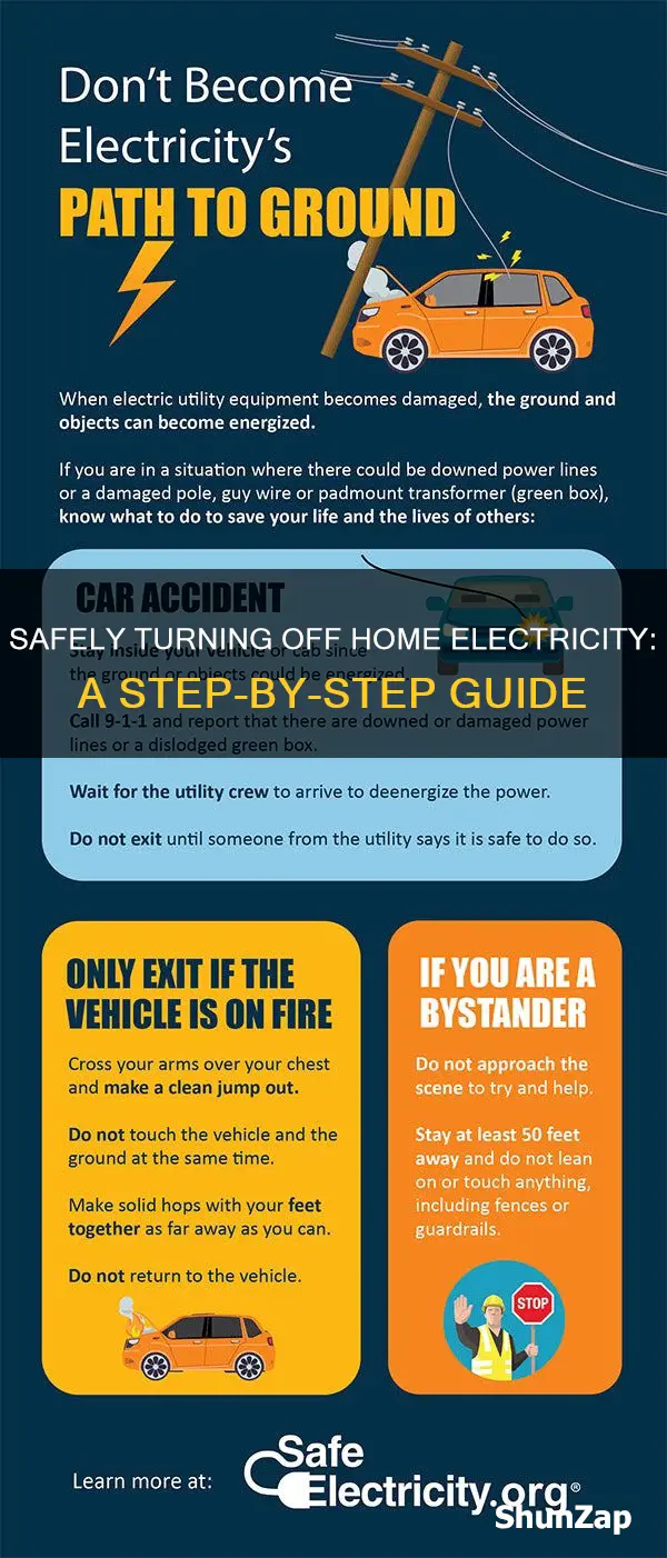how to safely turn off home electricity