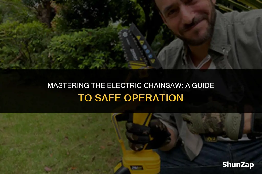 how to safely use an electric chain saw