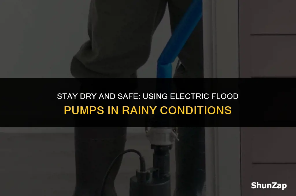 how to safely use electric flood pump in the rain