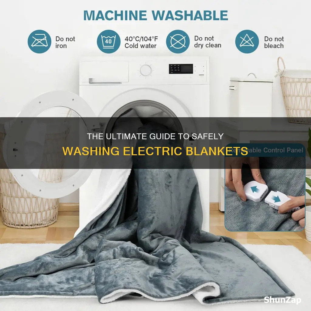 how to safely wash an electric blanket