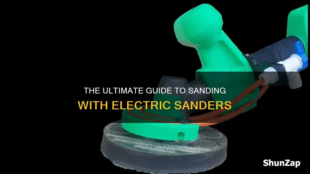 how to sand with an electric sander