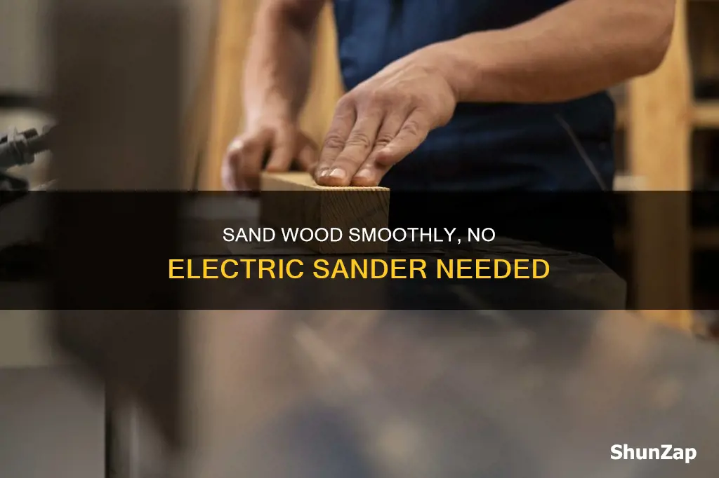 how to sand wood without electric sander