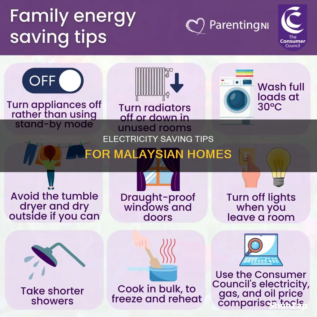 how to save electricity at home malaysia