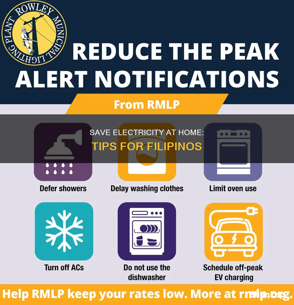how to save electricity at home philippines