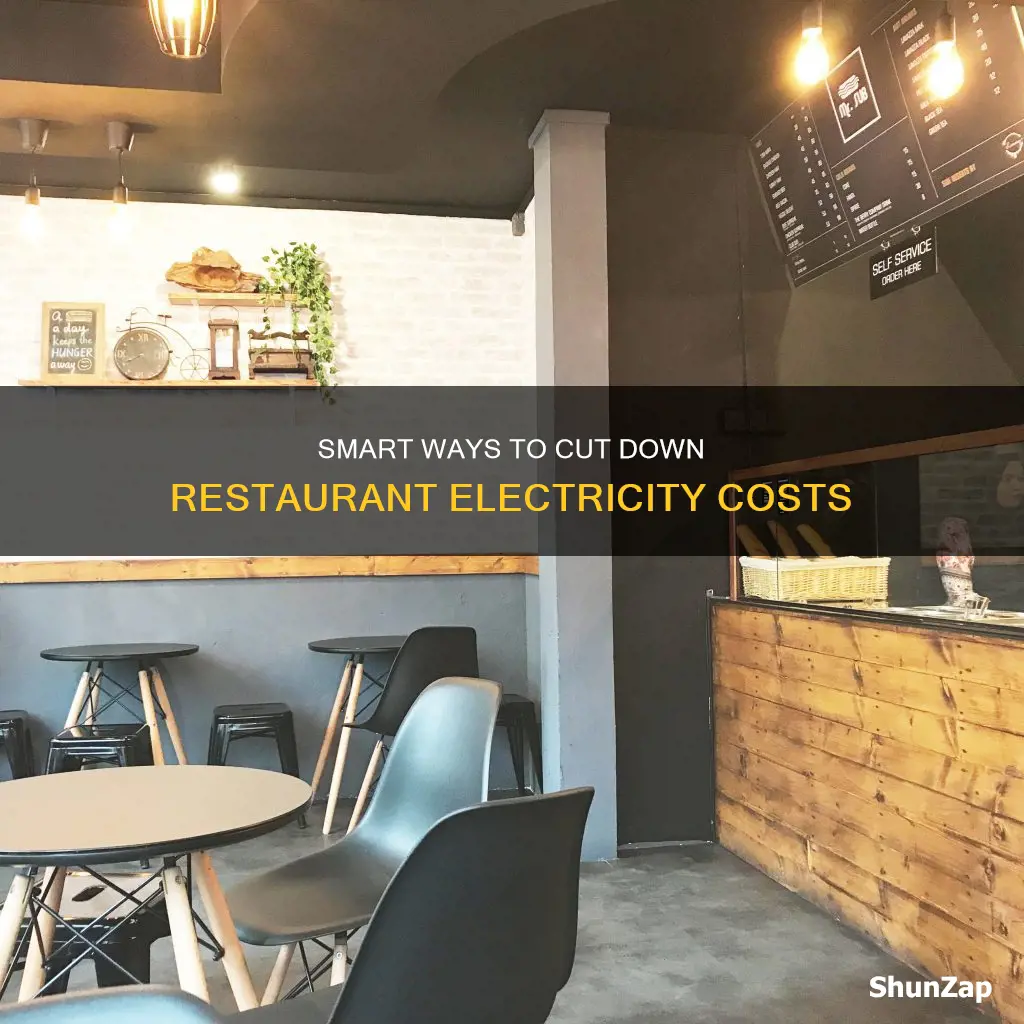 how to save electricity in a restaurant