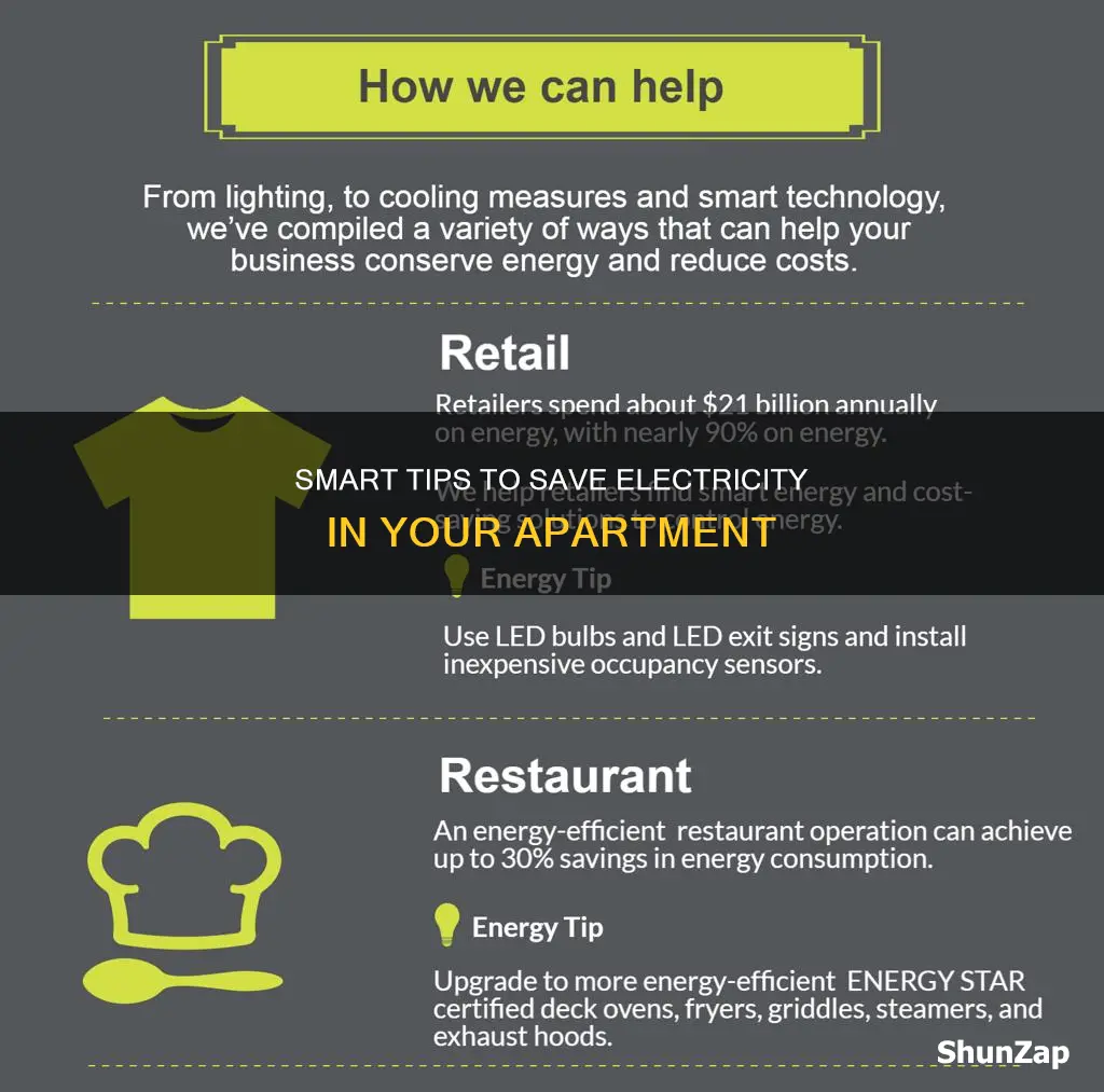 how to save electricity in an apartment