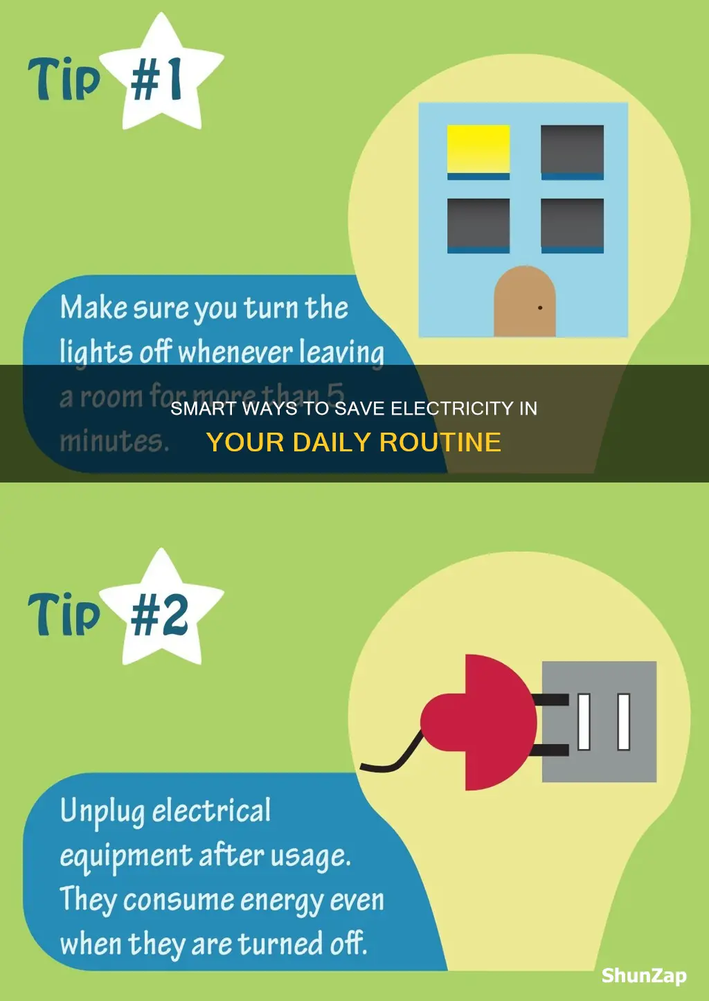 how to save electricity in daily life