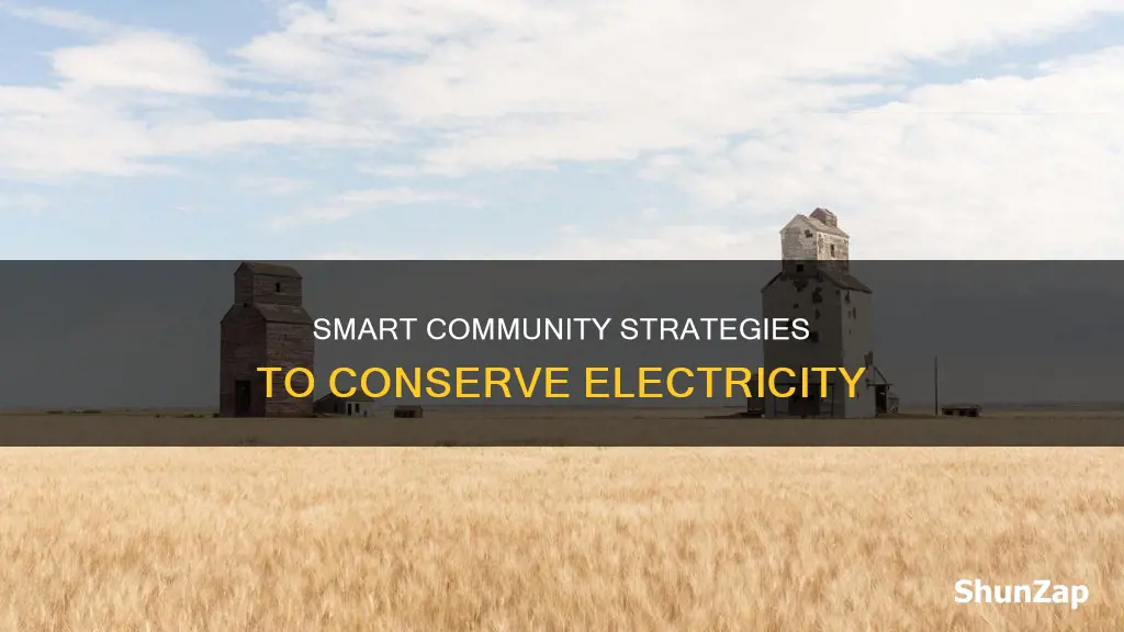 how to save electricity in the community