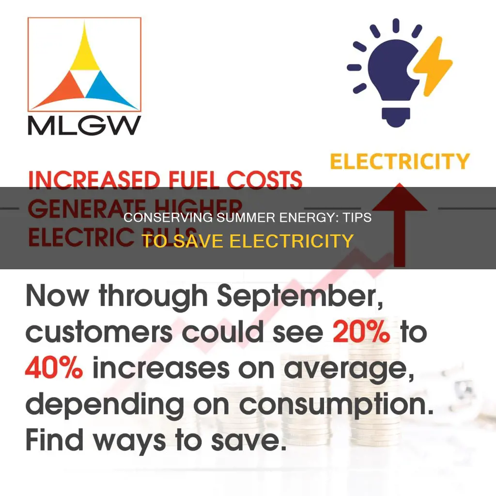 how to save electricity in the summer