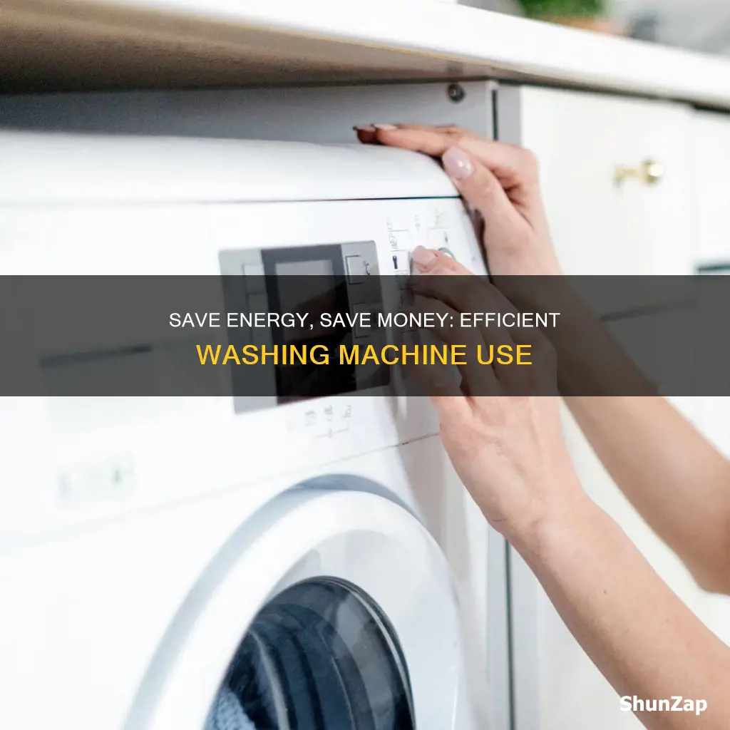 how to save electricity in washing machine