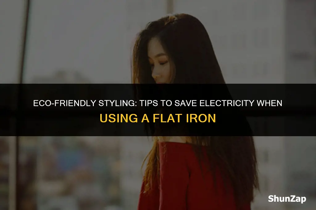 how to save electricity when using flat iron