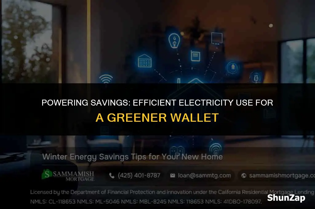 how to save money using electricity efficiently