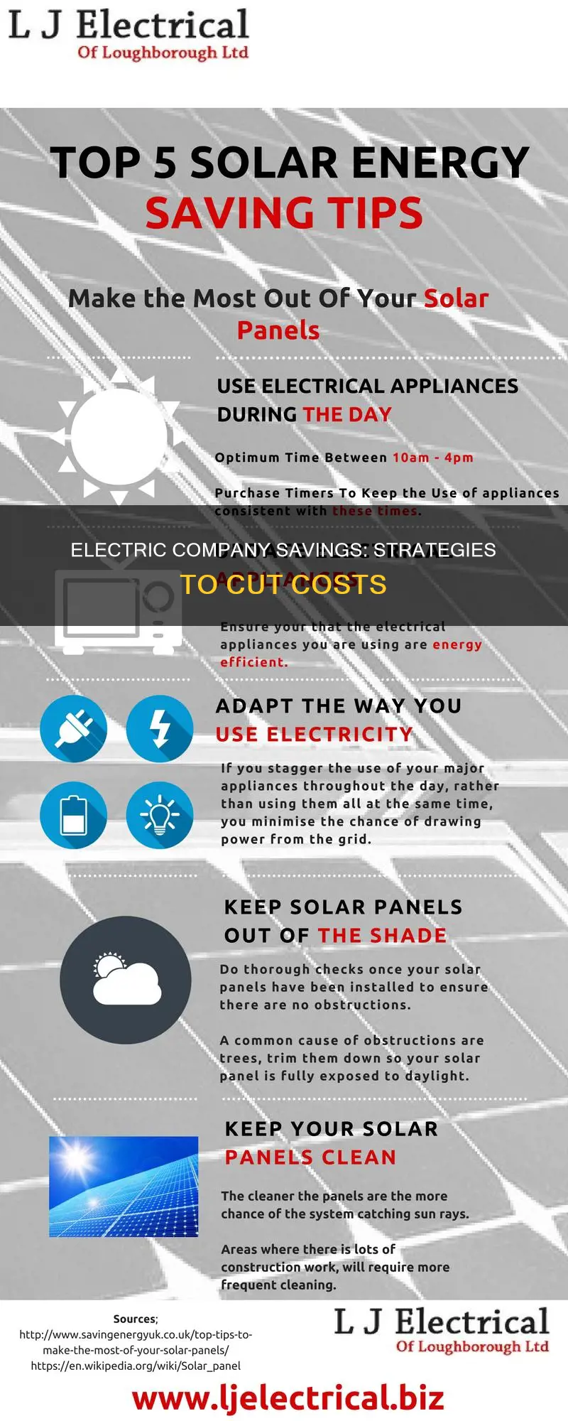 how to save money with electric company