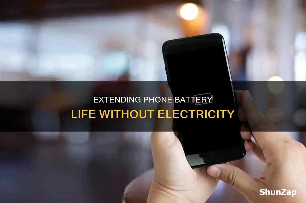 how to save phone battery no electricity