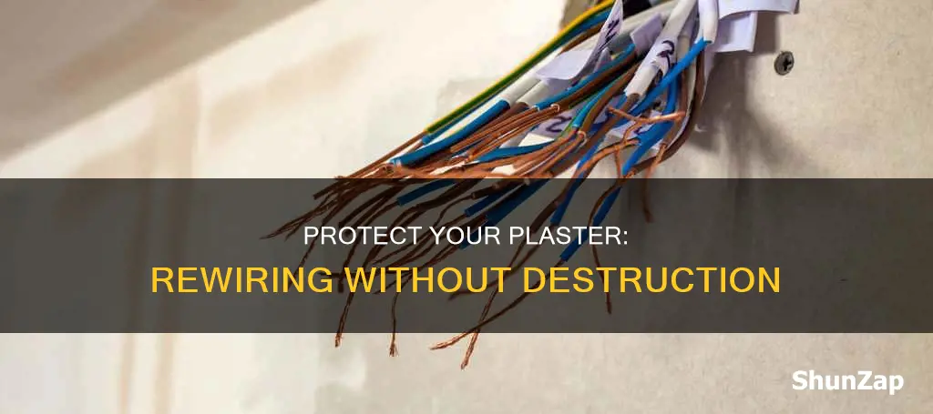 how to save plasterwalls when rewiring electric