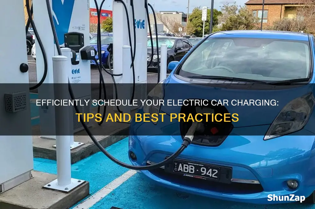 how to schedule electric car charge