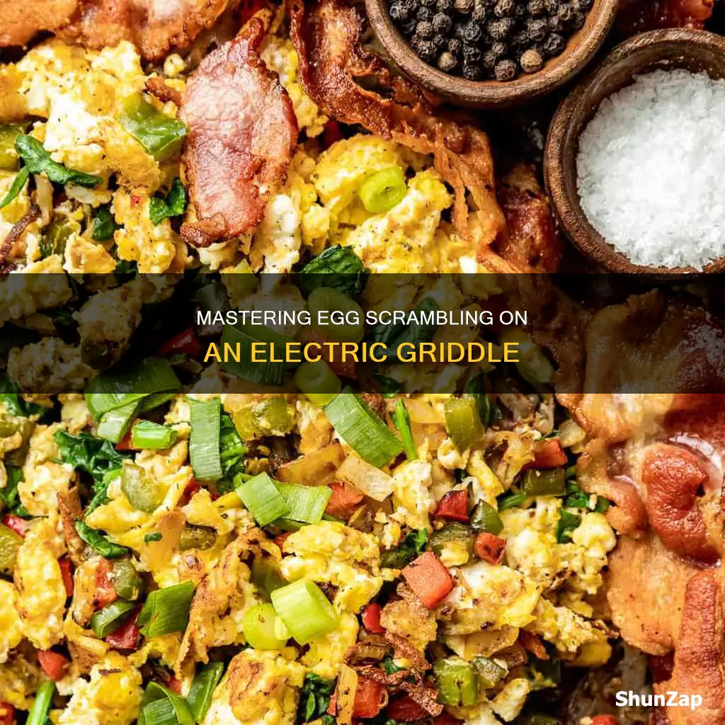 how to scramble eggs in electric griddle
