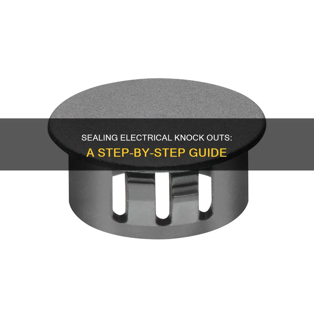 how to seal a electrical knock out