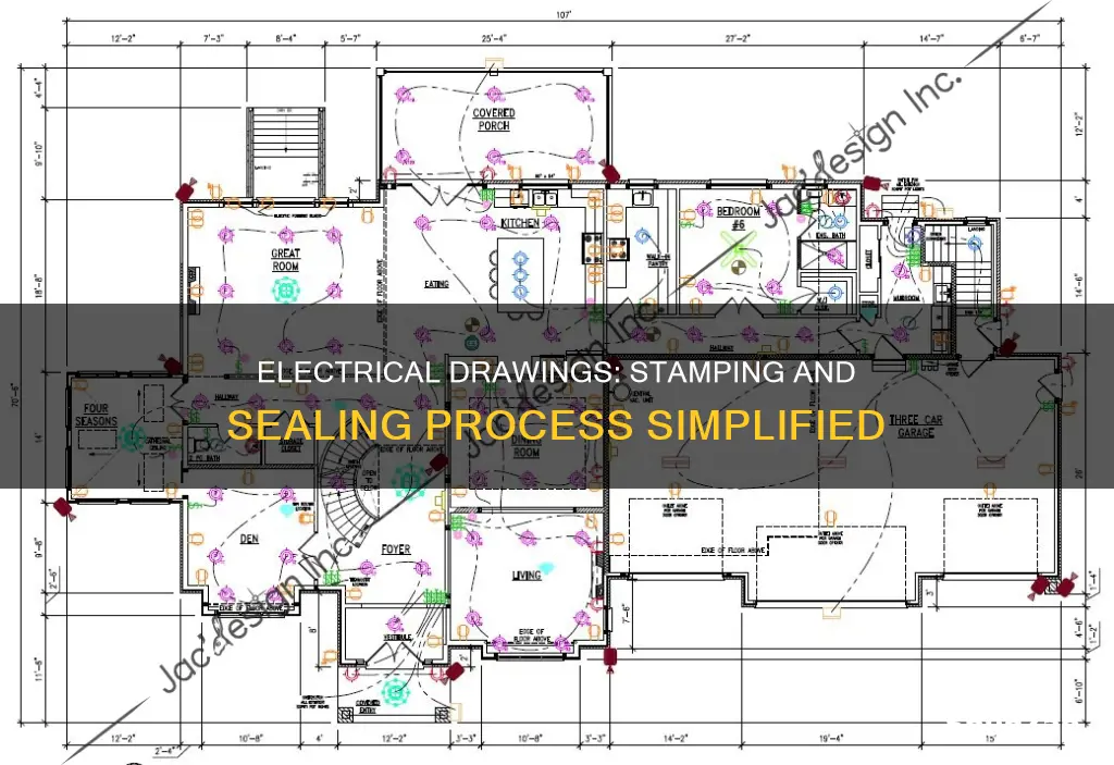 how to seal an electrical drawings stamping