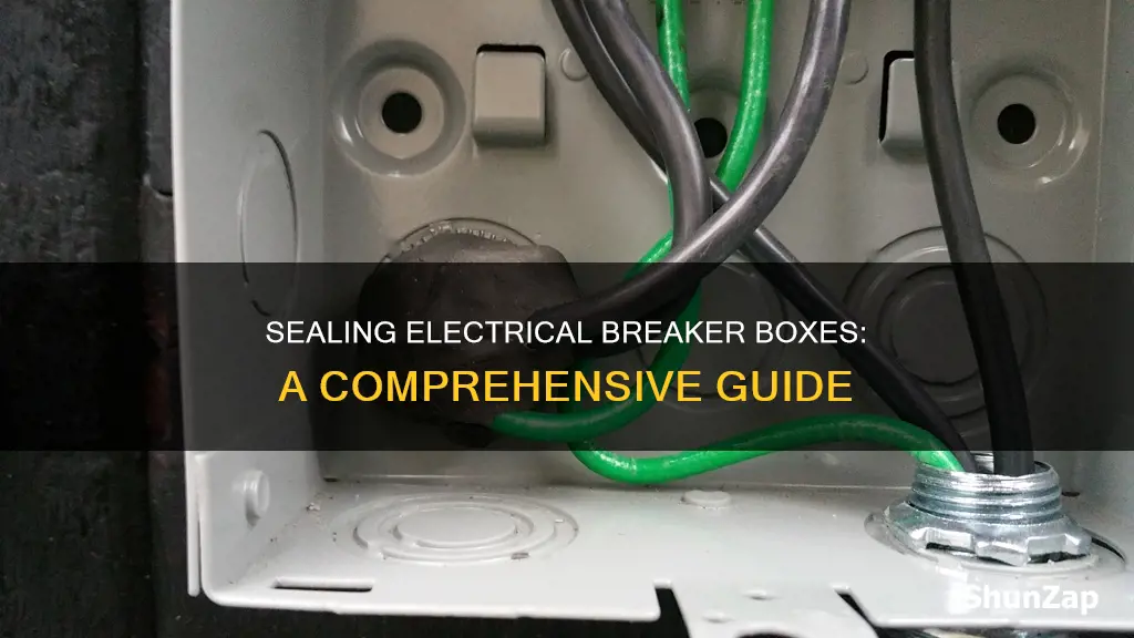 how to seal around a electrical brakerboxes