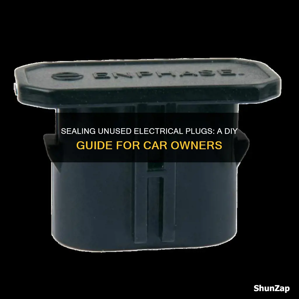 how to seal unused automotive electrical plugs