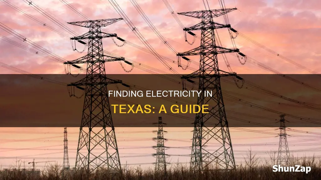 how to search for electricity in texas