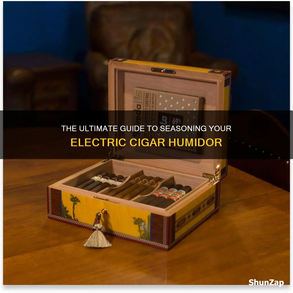 how to season a electric cigar humidor
