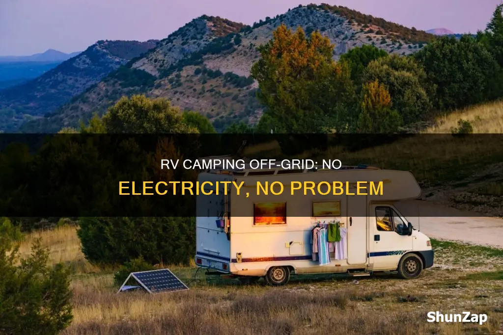 how to seasonal rv camp no electricity