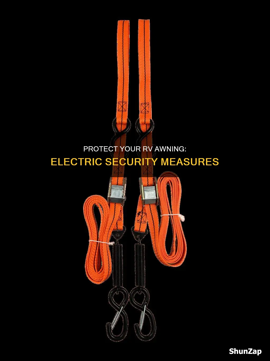 how to secure an electric rv awning