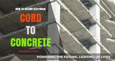 Securing Electrical Cords: Concrete Fastening Techniques