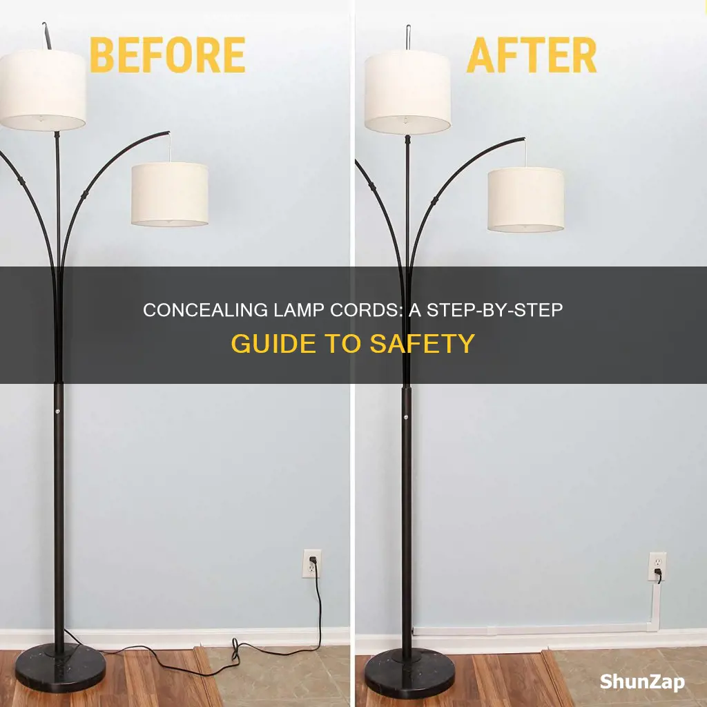 how to secure hide lamp electric chords