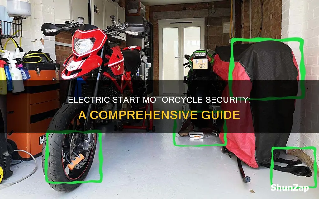 how to secure motorcycle with electric start