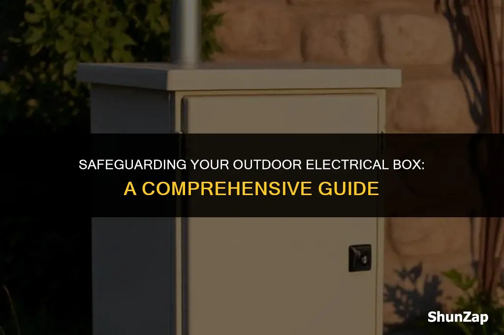 how to secure outside electrical box from unauthorized use