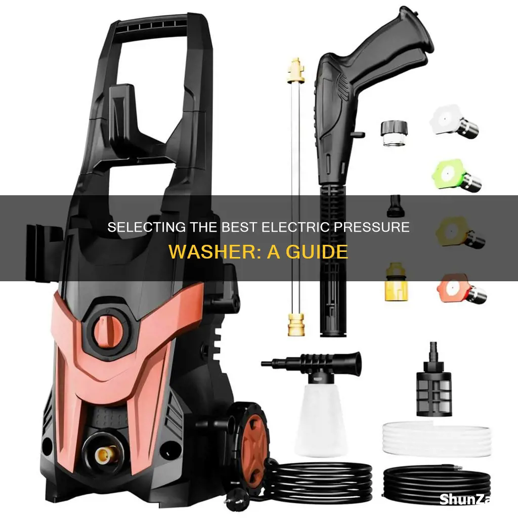 how to select a electric pressure washer