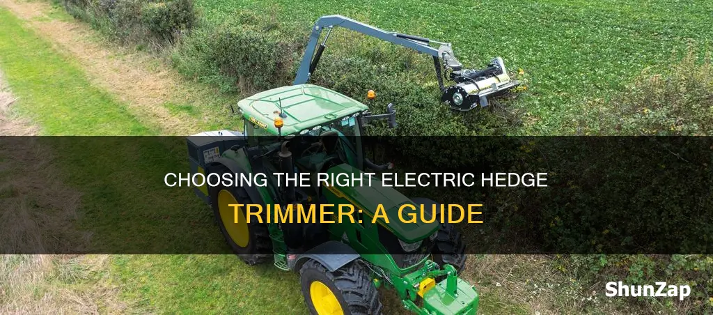 how to select an electric hedge trimmer