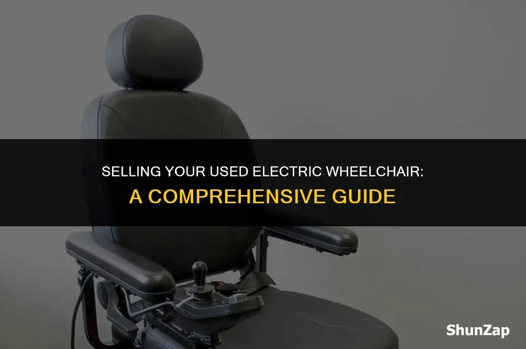 how to sell a used electric wheelchair