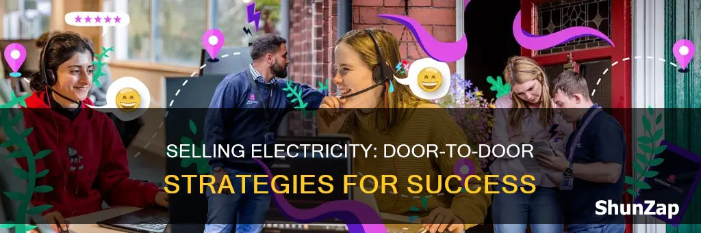 how to sell electricity door to door