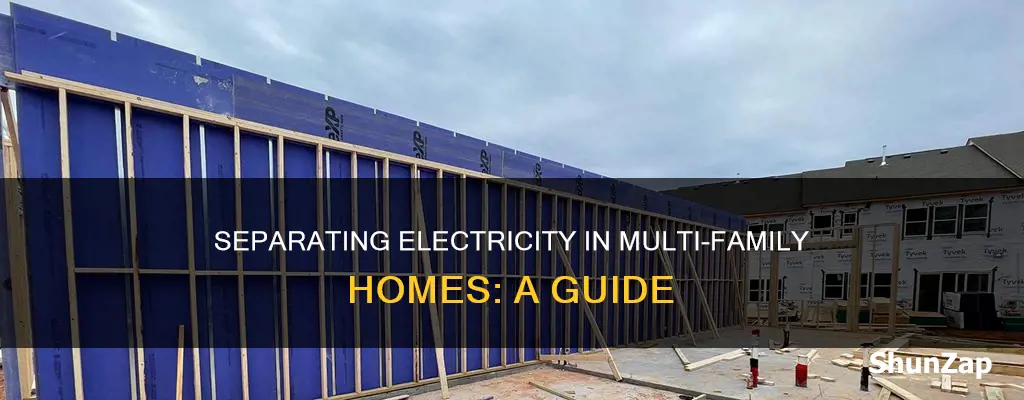 how to separate electric in multi family