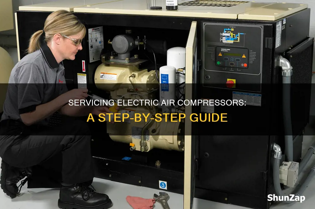 how to service an electric air compressor