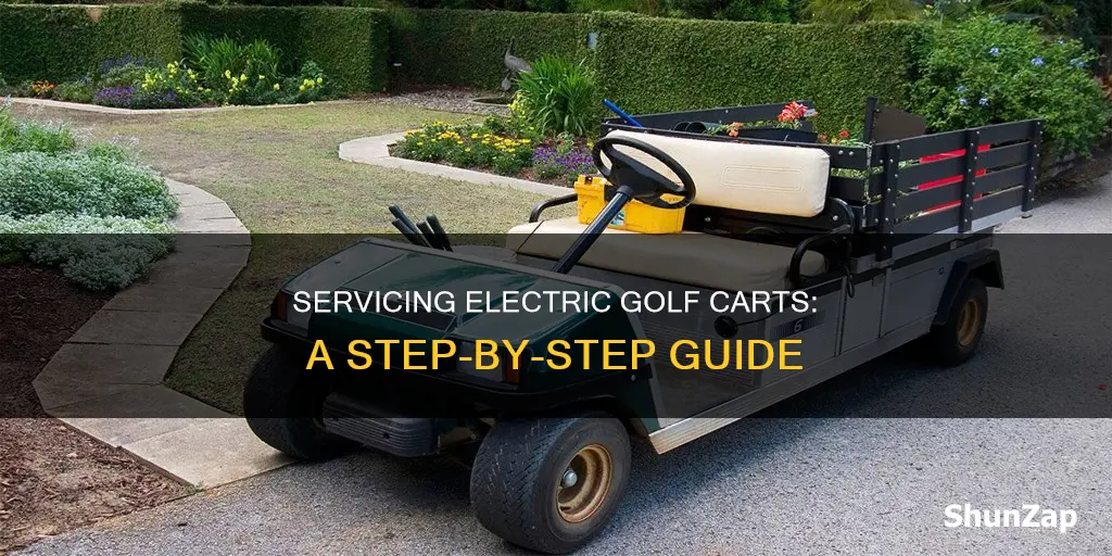 how to service an electric golf cart