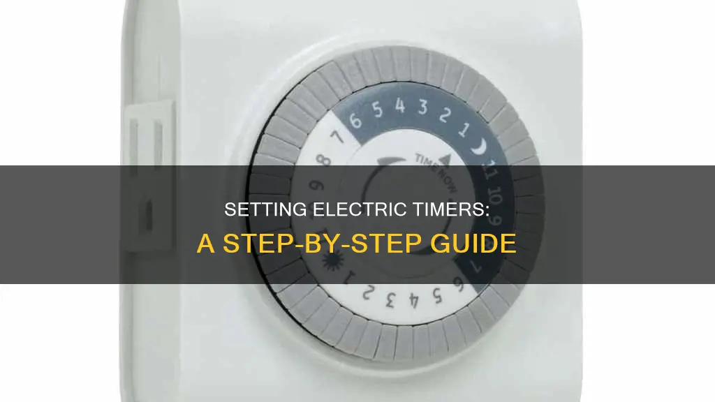 how to set a manual electric timer