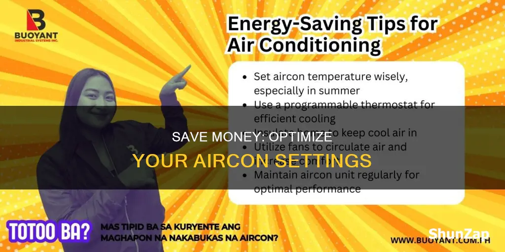how to set aircon to save electricity
