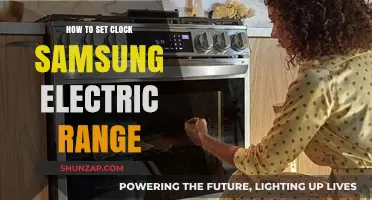 Setting Time: Samsung Electric Range Clock
