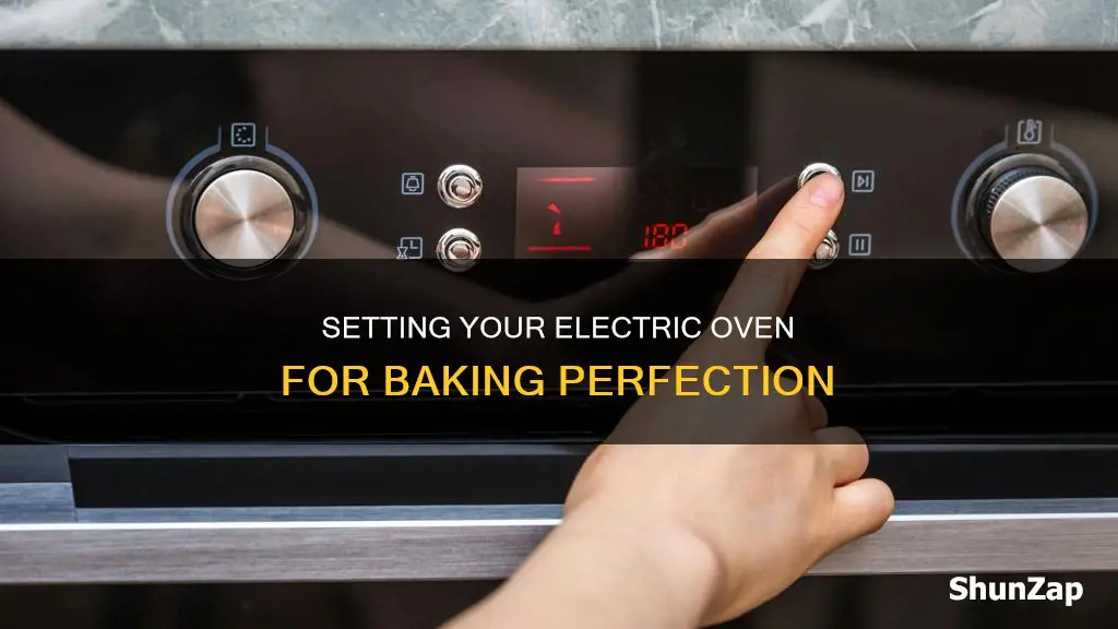 how to set electric oven for baking