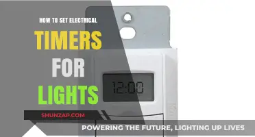 Setting Electrical Timers: Lights On, Lights Off