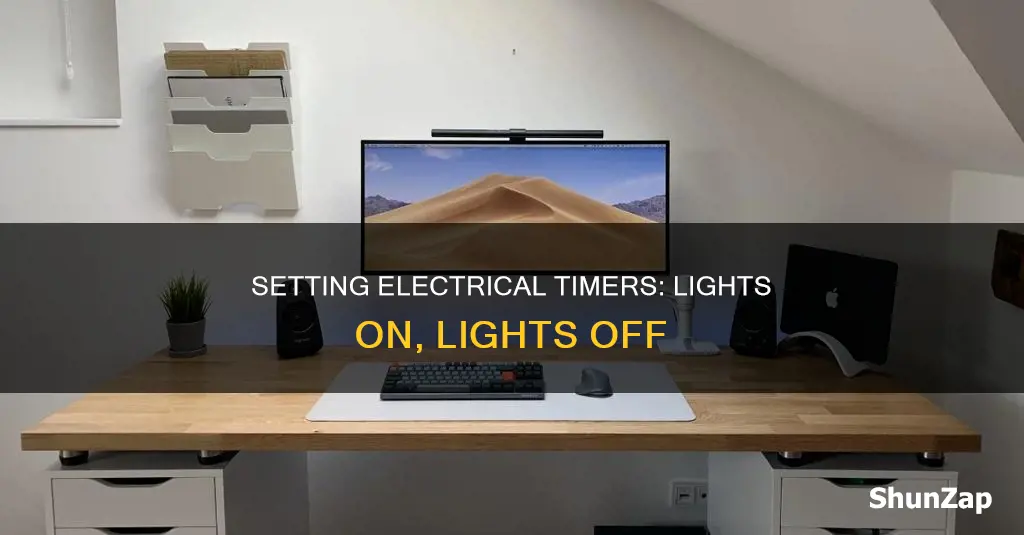 how to set electrical timers for lights
