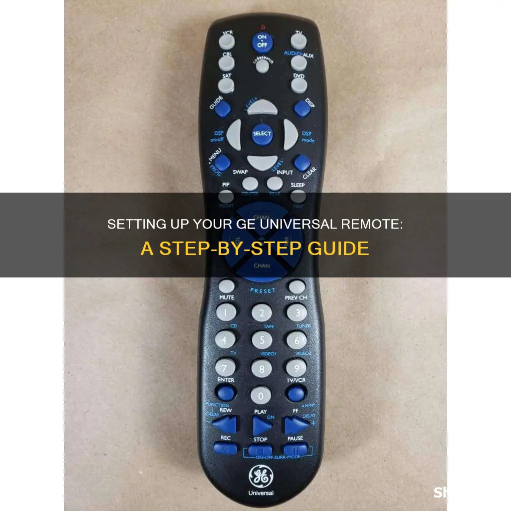 how to set general electric universal remote