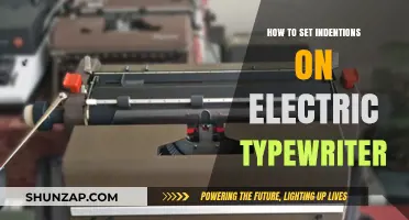 Adjusting Indentions on Electric Typewriters: A Step-by-Step Guide