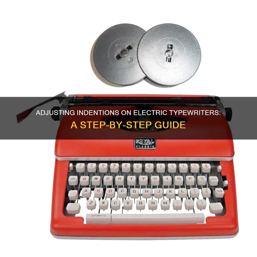 how to set indentions on electric typewriter