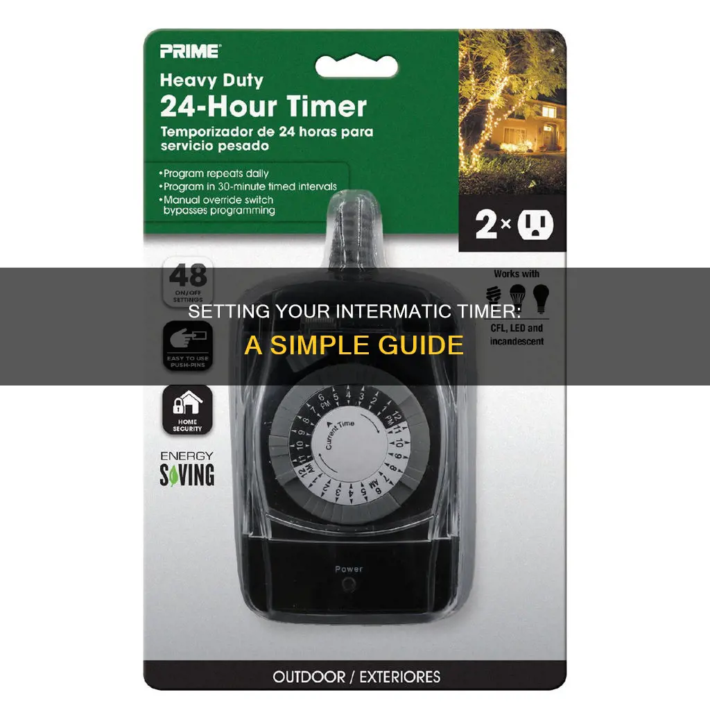 how to set intermatic incorborated electric timer